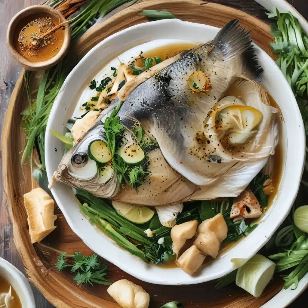 Steamed Whole Fish with Ginger and Scallions: A Seafood Sensation